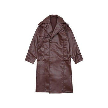 HOUSE OF SUNNY Montague Trenchcoat aus Leder für Damen Chestnut VOL2219 65250901