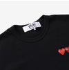 COMME DES GARCONS ダブルレッドハートワッペン半袖Tシャツ 144598627 [P]