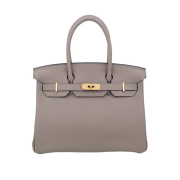 HERMES Birkin 30 Gris Asphalt mit goldenen Beschlägen 5HH0250 138426366