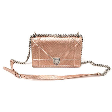 Dior Metallic Pink Python Small Chain Shoulder Bag CO68082CD 153407950
