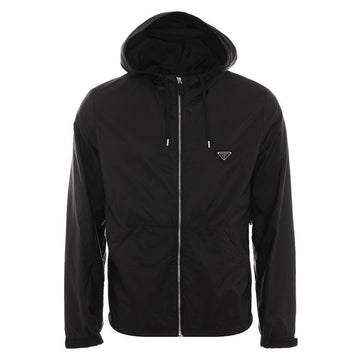 PRADA Rynylon Triko-Logo Jacket Schwarz F0002 144253636