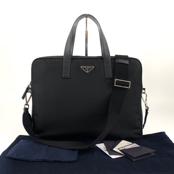 Prada Triangle Logo Re-Nylon Briefcase Tote Shoulder Bag 2ve368 153415649