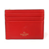 Valentino Red Calfskin Rockstud Flap Card Holder 153415914 [P]