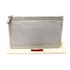 VALENTINO PW2P0269BOL Graue Kalbsleder Goldene Rockstud Clutch 153416656 [P]