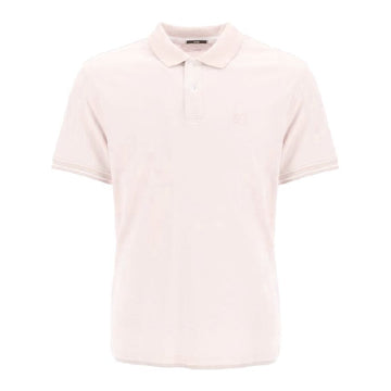 CP COMPANY Polo-Shirt mit Brustlogo in Pink 12CMPL037A 000973G 405 153416983