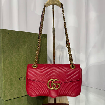 GUCCI Marmont Matelassé Mittel Schultertasche 443497 153417010 [P]
