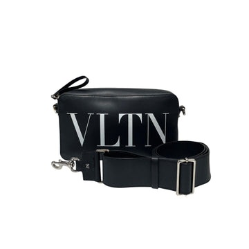 VALENTINO ブラック VLTN ロゴ ポーチ兼クロスボディバッグ H00256 153417548