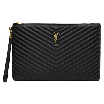 SAINT LAURENT Clutch mit Monogramm-Matlasse 440222 CWU01 1000 140564357