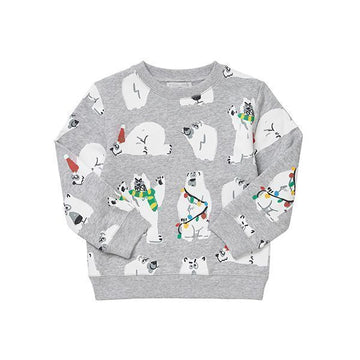 STELLA MCCARTNEY ホワイトベアプリントキッズスウェットシャツ TT4S10 Z1425 905MC 60248344