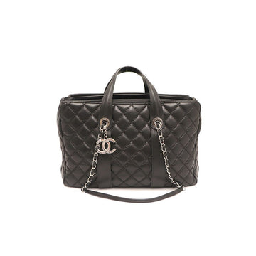 CHANEL Krebsleder CC-Logo große Einkaufstasche mit silberner Kette Shopper Schultertasche kk83686561 153433674