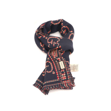 GUCCI 660025 GG Wolle GG Wolle Jacquard Schal / Tuch 660025 153433805
