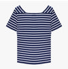 SAINT JAMES Damen T-Shirt Kurzarm 8952 MARINE NEIGE 151109274 [P]