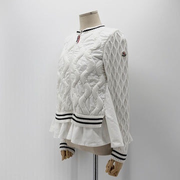 Moncler Kids Knitted Padded Zip-Up Jacket 12y 153434160