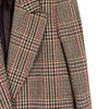 Miu Miu Luxury Biar Female Back Logo Wool Plaid Oversized Check Long Coat Rust 36 147875570 [P]