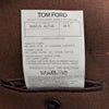 TOM FORD Männer Leder Wolle Kaschmir Einreiher Langmantel braun 48 141875109 [P]