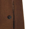 TOM FORD Männer Leder Wolle Kaschmir Einreiher Langmantel braun 48 141875109 [P]