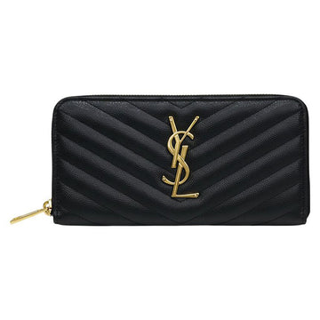 Saint Laurent Cassandra Matelassé Women's Long Wallet 358094 BOW01 1000 150790129