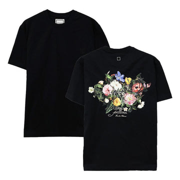 Wooyoungmi Flower Back Logo Men's Short Sleeve T-Shirt W253TS06708B 148644787