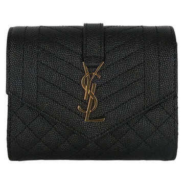 SAINT LAURENT モノグラム マトラッセ レディース 二つ折り財布 651028 BOW91 1000 149054255