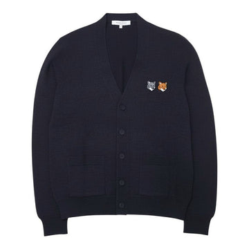 Maison Kitsune Double Fox Men's Cardigan OM051CFKT1036 P190 150396560