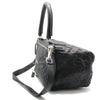 Givenchy Black Sheepskin Wrinkled Silver Pandora Medium Shoulder Bag 153445300 [P]