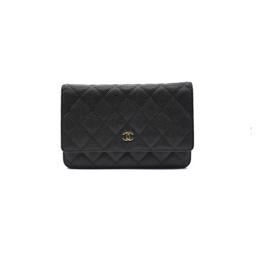 CHANEL キャビア WOC ミニ クロスボディバッグ L180548 153446650
