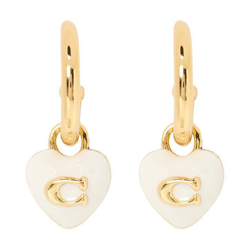 Coach Heart Women's Huggie Earrings 551688 GLD 100 Limited Edition 153451137