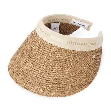 HELEN KAMINSKI [限定/30個限定] ビアンカ 12 バイザー HAT51794 NOUGAT NATURAL LOGO 153451163