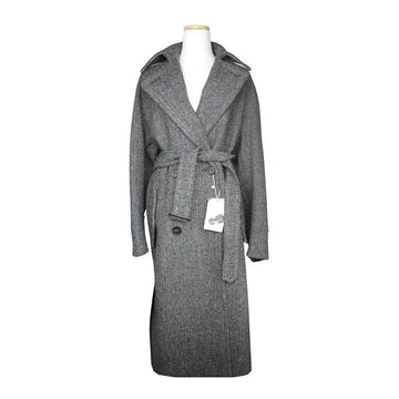 MaxMara Studio Melange Black Check Coat 55, 66 153451757