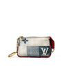 Louis Vuitton Monogram Denim Pochette Keyring Coin Purse Micro 149503596 [P]