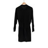 LOUIS VUITTON Frauen LV Kristall Logo Baumwolle Mini Kleid Schwarz 34 147620776 [P]