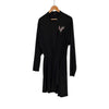 LOUIS VUITTON Frauen LV Kristall Logo Baumwolle Mini Kleid Schwarz 34 147620776 [P]