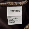 MIU MIU Damen Oversized Karo Wollmantel mit Brustlogo 44 147620766 [P]