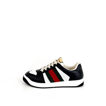GUCCI Damen GG-Logo Screener Leder Sneakers Schwarz 570442 AAA4S 1061 143525377
