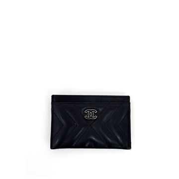 CHANEL Lambskin Card Wallet Card Holder OS A84502 143524742