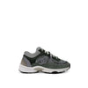 CHANEL CC Logo Cruise Trainer Sneakers Grey Green 36.5 146721573 [P]
