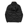 Prada Men's Nylon Logo Quilted High Neck Gabardine Short Padding Jacket Black 150658324 [P]