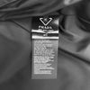 Prada Men's Nylon Logo Quilted High Neck Gabardine Short Padding Jacket Black 150658324 [P]