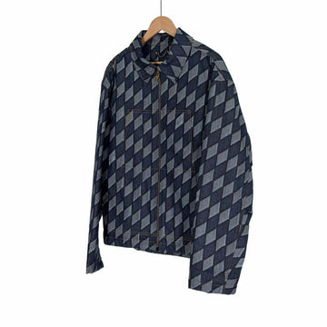 LOUIS VUITTON Männer Workwear Padded Denim Trucker Jacke Indigo 52 147725269