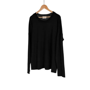 AMI Oversized Crew Neck Knit T-Shirt Black AP3828 147620756