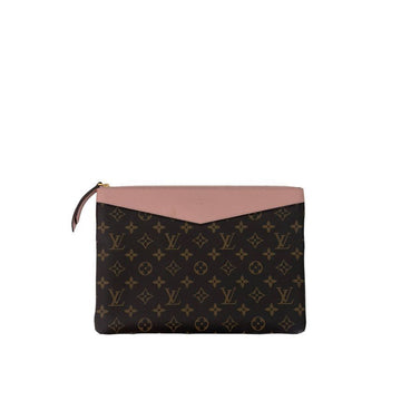 LOUIS VUITTON 女性モノグラムポシェットデイリーパウチクラッチローズピンク AP3828 147620753