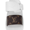 LOUIS VUITTON Damen Slip-On Sandalen mit Monogramm Gummi Weiß 35 145696446 [P]