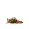 Gucci Women's GG Web Suede Rocket Low-Top Sneakers Beige 35.5 145696447 [P]