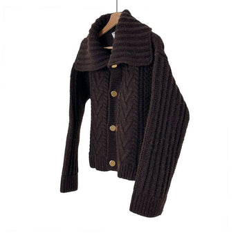 BOTTEGA VENETA ゴールドメタル ラナウル クロシェ ニット ガーディガン タヨン ジャケット 652217 V0IL0 143524623