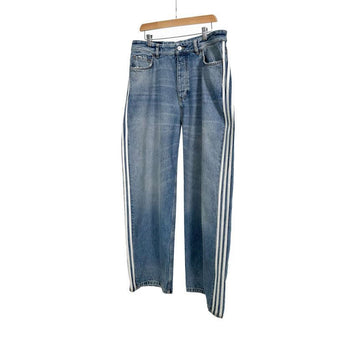 BALENCIAGA バレンシアガ x アディダス ラージ バギー トラウザー デニム パンツ 薄青 724778 THW25 4245 143520817