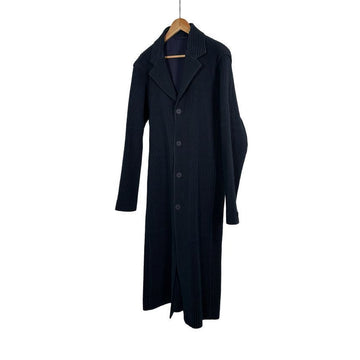 ISSEY MIYAKE Homme Plissé Long Trench Coat Navy 4 143520460