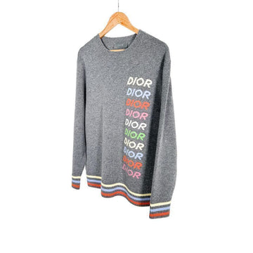 Dior Men's 24ss Wool Cashmere Multi Logo Knit Grey 413M649AT774 143458021