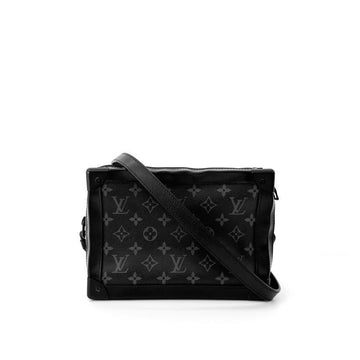 Louis Vuitton Eclipse Monogram Soft Trunk Crossbody Messenger Bag Black M44730 143457949