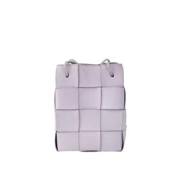 BOTTEGA VENETA イントレチャートレザーキャセトバケットバッグスモールオイスター 680218VCQC41431 141875011