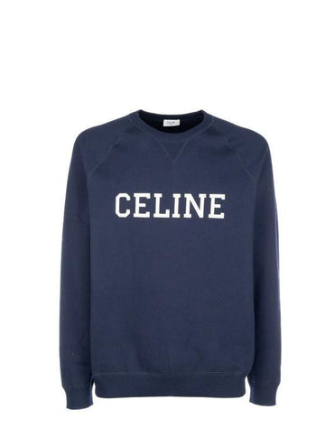 CELINE Lockere Sweatshirt aus Baumwollfleece 152203331